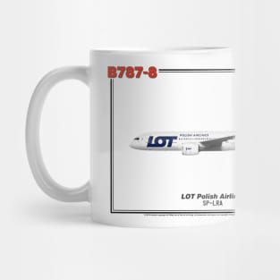 Boeing B787-8 - LOT Polish Airlines (Art Print) Mug